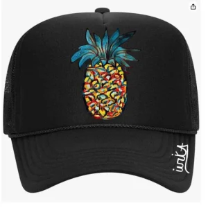 Pavones Pineapple Ball Cap – Black