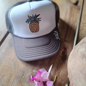 Pavones Pineapple Ball Cap – Gray / White
