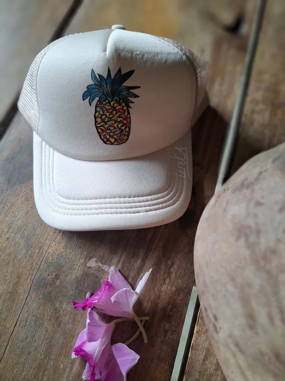 Pavones Pineapple Ball Cap – Tan